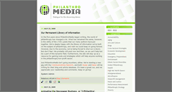 Desktop Screenshot of philanthromedia.org