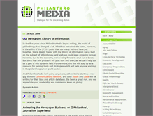 Tablet Screenshot of philanthromedia.org